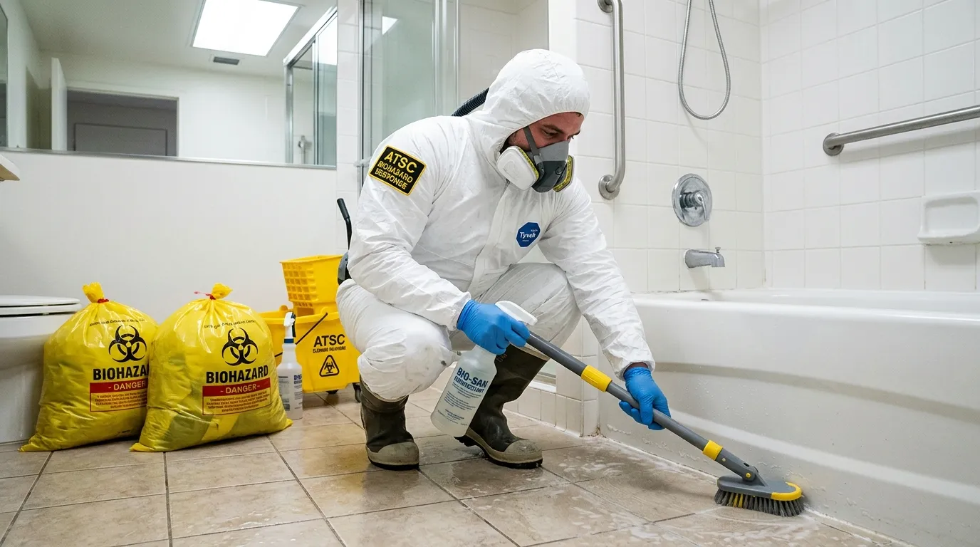 Decontamination equipment deployed for Blood Cleanup in Hamilton Worcester